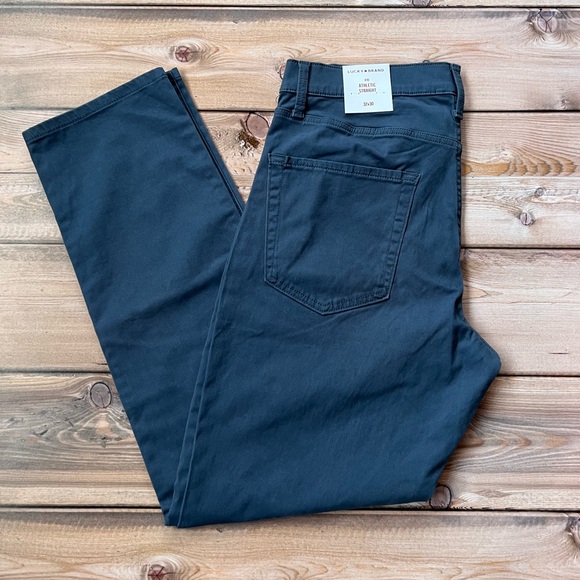Lucky Brand Other - NWT Lucky Brand Men's Dark Blue Slim Straight Jeans. 410 Athletic Straight